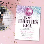 Convites Trendy Glitter Disco 30 Era aniversário de 30 anos<br><div class="desc">Celebre fazer 30 anos com os convites de aniversário de "na minha era dos trinta anos" para o aniversário da Tendy Glitter Disc! Personalize com seus próprios detalhes. Escolha a impressão,  o recebimento como download digital ou ambos!</div>