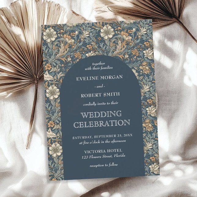 Convites Trendy Light Pastel muda cores floral Nouveau (Trendy light pastel muted colors floral Nouveau Invitation)