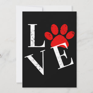 CONVITES TRENDY LOVE CÃO PATA