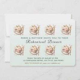 Convites Trendy Mesa Na Noite Antes Do Janto De Ensaio