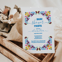 Trendy Mexicano Floral Fiesta Girl Chá de fraldas