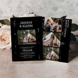 Convites Trendy Modern Photo Booth Wedding