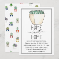 Trendy Potted Succulent Plant Housearming Party