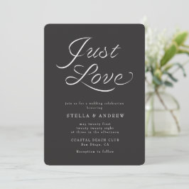 Convites Trendy Ribbon Elegant Script Wedding Invitation