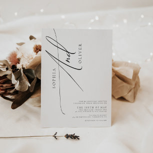 Convites Trendy Simple Script Wedding