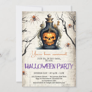 Convites Trendy Vintage tradição clássica veneno de Hallowe