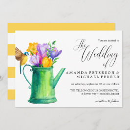 Convites Trendy Watercolor Flowers pode casar