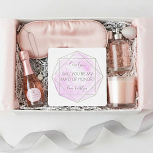 Convites Trendy Waterecolor Diamond   Seja minha Madrinha d