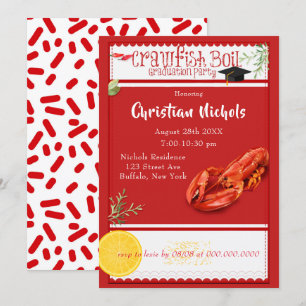 Convites Trepadeira ferve Festa de formatura vermelha