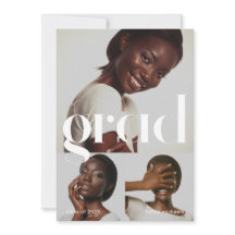 Três Festa de formatura Preta de Colagem de Fotos