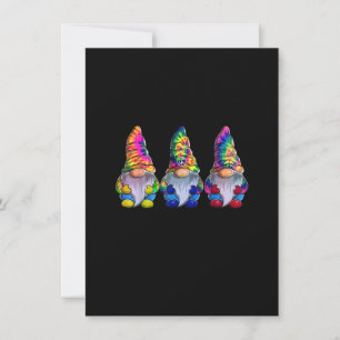 Convites Três Gnomos Hippies, Gnome da Paz, Vint Retrô Dive