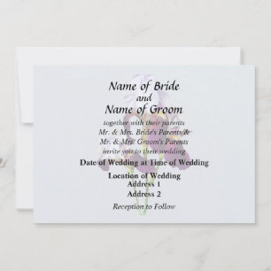 Convites Três irrisões em tons de magenta