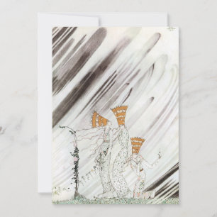 Convites Três princesas na Montanha Azul por Kay Nielsen