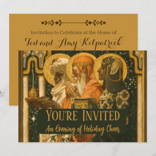 Convites Três Reis Magos de JC Leyendecker Natal Vintage