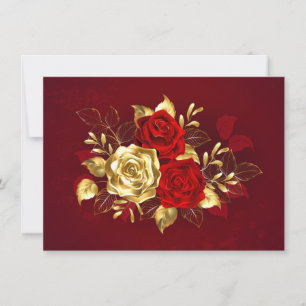 Convites Três Rosas de joalharia