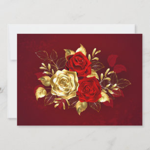 Convites Três Rosas de joalharia