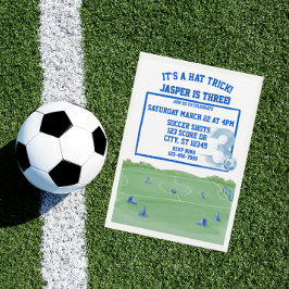 Convites Triciclo de Futebol Azul, 3º Aniversário