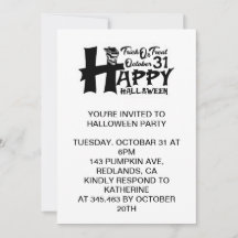 Trick or Treat! 31 de Outubro - Feliz Halloween