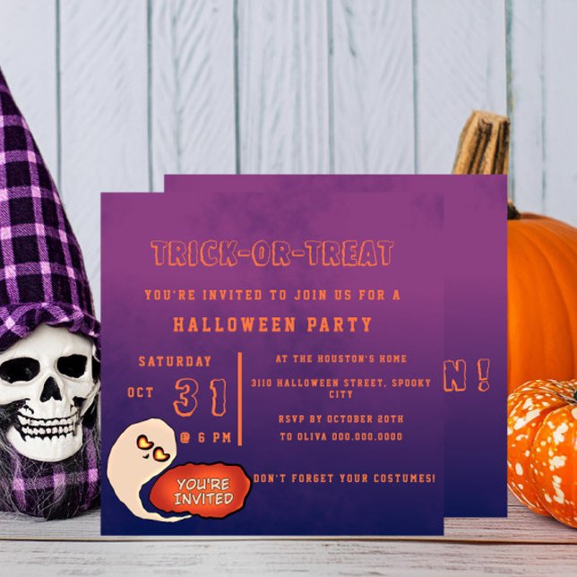 Convites Trick or Treat | Halloween Divertido (Criador carregado)