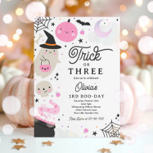 Trick Ou Três Festas De aniversário de 3 anos De F