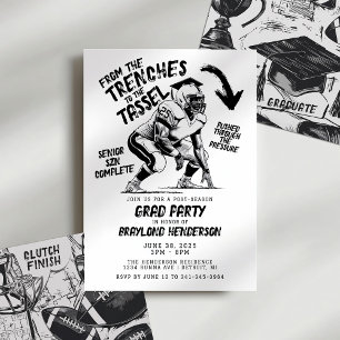 Convites Trincheiras para o Partido do Formando de Futebol 