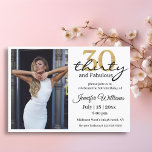 Convites trinta e fabulosa, aniversário de 30 anos<br><div class="desc">30 e fabuloso,  aniversário de 30 anos convite para fotos</div>