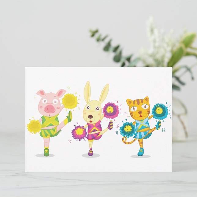 Convites Trio de Porco, Coelhinho e Gato (Criador carregado)