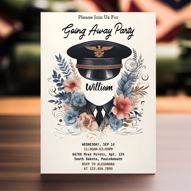 Convites Trip Viagem Farewell, PM indo embora (Criador carregado)