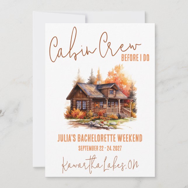 Convites Tripulação De Cabina Antes Que Eu Faça! Festa de s (Frente)