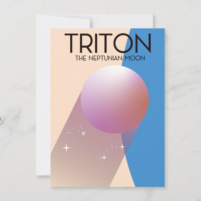 Convites Triton - A Lua Netuniana (Verso)