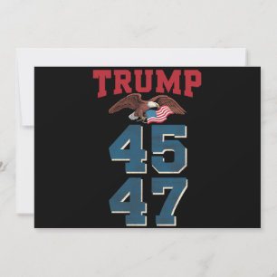 Convites Triunfante Trump Venceu 45 e 47 Vitória Vencedor T