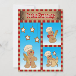 Convites Troca anual de cookies com nossos padeiros de pão-
