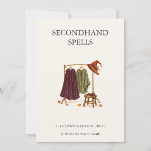 Convites Troca de Fantasias de Halloween da Secondhand Spel