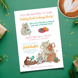 Convites Troca de Livro de Natal Jolabokaflod