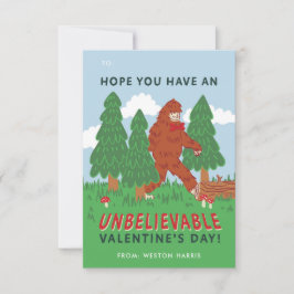 Convites Troca de Namorados de Sala de Aula de Pé Grande