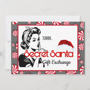 Convites Troca de Presentes do Papai Noel Secreto