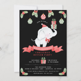 Convites Troca de presentes no Janto de Natal de Elefante B
