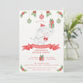 Convites Troca de presentes no Janto de Natal de Elefante B