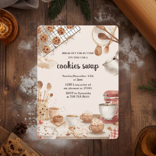 Convites “Trocas de Biscoitos de Natal Neutros
