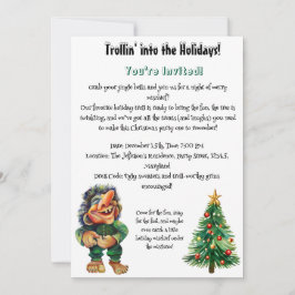 Convites Troll de Natal barato e Delícia de Árvore