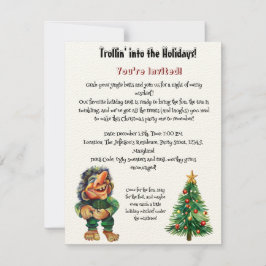Convites Troll de Natal barato e Delícia de Árvore