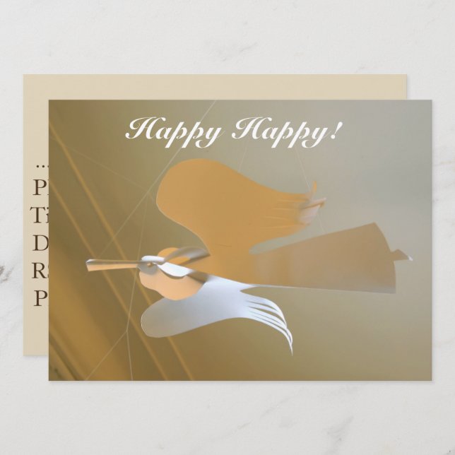 Convites Trombetas de anjo (Frente/Verso)