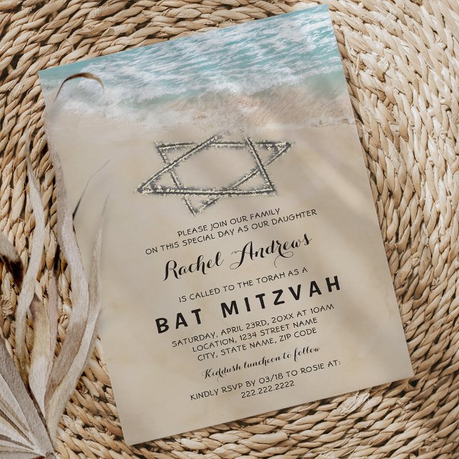 Convites Tropical Bat Mitzvah (Criador carregado)