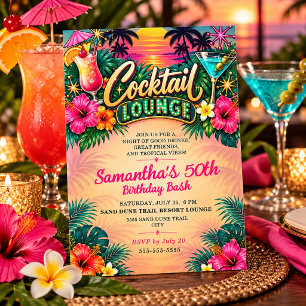 Convites Tropical Cocktail Lounge 50º Aniversário