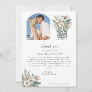 Convites Tropical Elegance-Photo Weding Obrigado