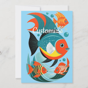Convites Tropical Fish Assortion Thunder_Cove