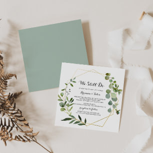 Convites Tropical Geométrica Dourada Ainda Fazemos Renova