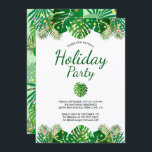 Convites Tropical Leaves Lights Foliage Holiday Beach Party<br><div class="desc">Este design moderno, chic, apresenta uma exuberante folhagem de floresta tropical da praia, incluindo frondes de palma e folhas filodendrónicas no topo e no fundo, na frente, cobertas com luzes de férias multicoloridas. No centro estão os detalhes personalizáveis para seu evento especial na tipografia popular, incluindo as fontes de script...</div>