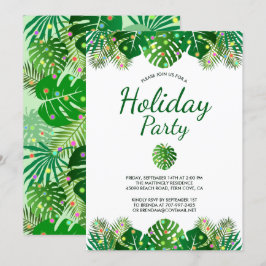 Convites Tropical Leaves Lights Foliage Holiday Beach Party