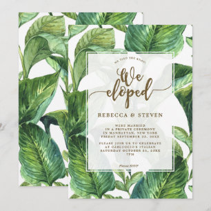 Convites tropical nós amarramos o nó que nós eloped conv